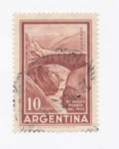 Argentina 1969 Scott 889 used - 10p, Inca Bridge, Mendoza