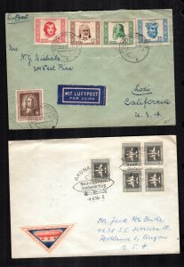 Germany DDR Zeppelin covers 103-106 used cat $ 74.00