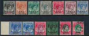 Straits Settlements #256-8,60-9*/u  CV $7.15