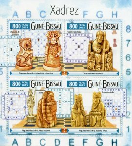 Guinea-Bissau 2015 MNH Chess Stamps Games Sports 4v M/S