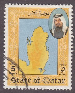 Qatar 800 Map of Qatar 1992