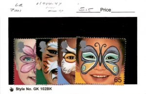 Great Britain, Postage Stamp, #1944-1947 Mint NH, 2000 Face Painting (AC)