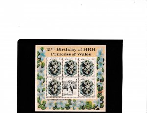 Jamaica  537  MNH  Viola  Gracillis  Major