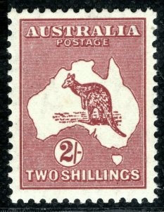 AUSTRALIA Kangaroo Stamp SG.134 2s Maroon ROO (1934) Superb Mint MNH UM OBLUE42