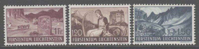 Liechtenstein 1937 Landscapes set Sc# 136-50 NH