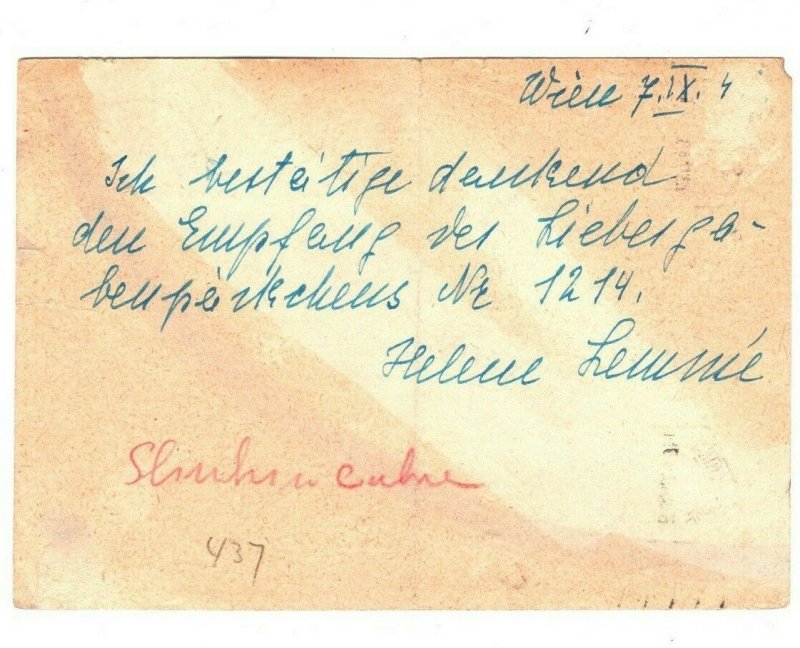 AUSTRIA Card 1944 WW2 Censor *INK-TESTED* UNDERCOVER POLISH ADDRESS Lisbon MA38