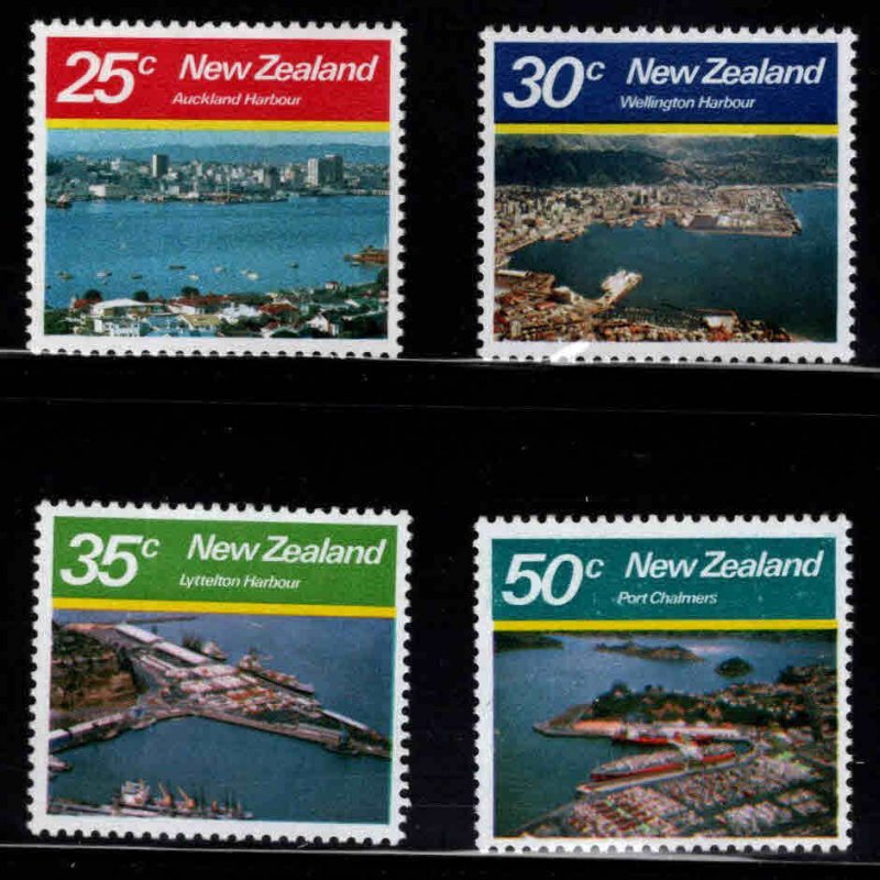 New Zealand Scott 711-714 MNH** Harbors stamp set 1980