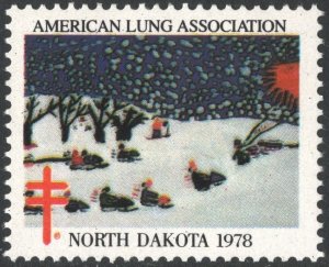 WX264* Christmas Seal: North Dakota Single (1978) MNH