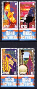 Jersey 2014 Musical Instruments Complete Mint MNH Set SC 1736-1739