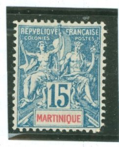 Martinique #40 Unused Single