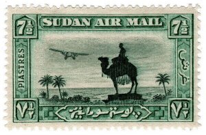 (I.B) Sudan Postal : Airmail 7½pi (SG 57b)