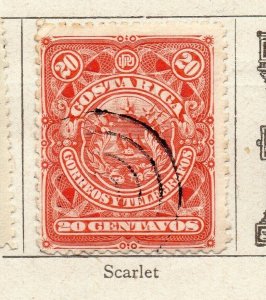 Costa Rica 1892 Early Issue Fine Used 20c. NW-264742