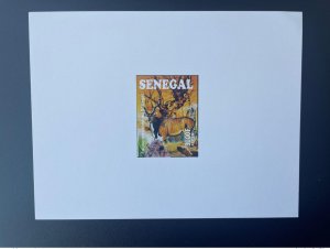 Senegal 2015 Mi. Bl. 109 Proof Luxury Endangered Wildlife Elephants Birds Birds-