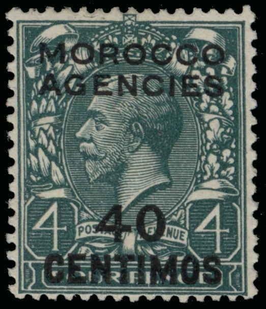 Great Britain Offices in Morocco Scott 66 Variety Gibbons 148a Mint Stamp