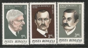 ROMANIA 2985-2987 MNH, FAMOUS MEN