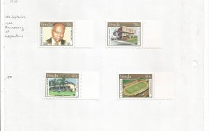 VENDA - 1989 - Independence, 10th Anniv - Perf 4v Set - Mint Light Hinged