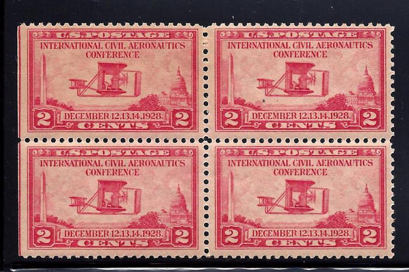 649 Mint,OG,NH... Block of 4... SCV $7.00