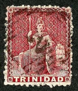 Trinidad SG69 (1d) Lake Wmk Crown CC Perf 12.5 Fine used