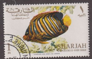 UAE Sharjah Unlisted Tropical Fish 1966