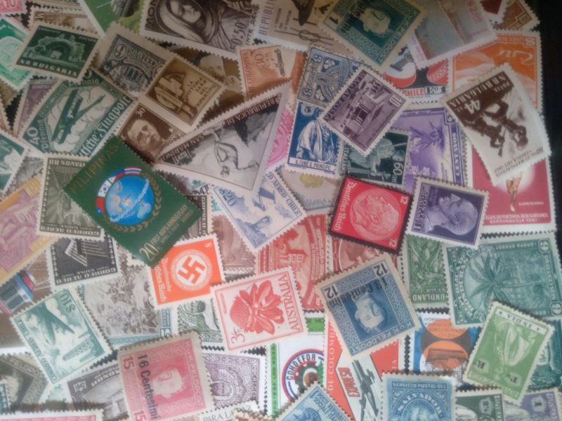 500 Unused Mint WW MNH Miint Stamps Unsearched 600,000 Hoard   NO MULTIPLLES!