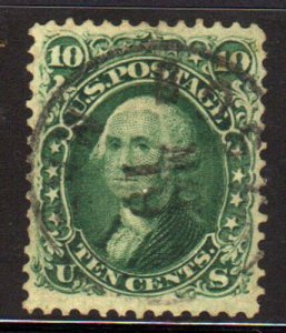 MALACK 68 VF, deep green, nice town cancel, fresh gu1960