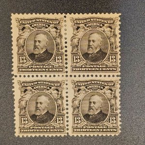 #308 Mint never hinged block of 4 VF-OG-NH