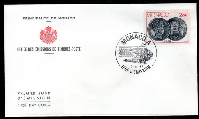 Monaco 1594 U/A FDC