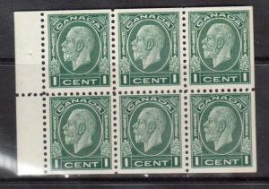 Canada #195b VF/NH Booklet Pane