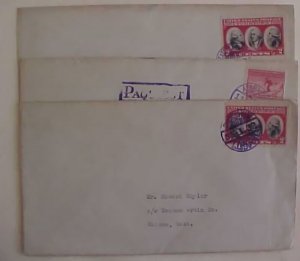 JAPAN IN US 1 J SEAPOST 1932 3 DIFF INCLUDES 1 PAQUEBOT