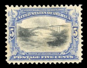 United States, 1901 Pan American Issue #297 Cat$75, 1901 5c ultramarine and b...