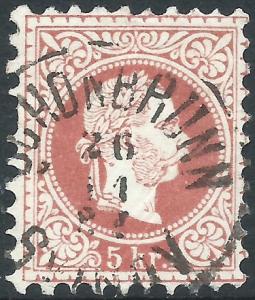 Austria, Sc #36, 5kr Used