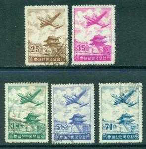 Korea #C12-C16  Used  Scott $9.10   Douglas DC-7