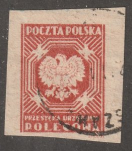 Poland,  Scott#O-22A,  used, hinged,  Official stamp