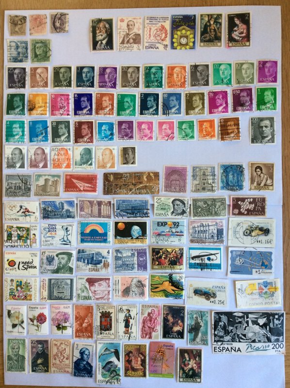 Spain 100+ stamps - Lot F