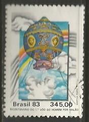 BRAZIL 1897 VFU BALLOON 166C-2