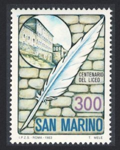 San Marino Secondary School 1983 MNH SG#1207