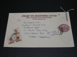 India 2005 registered stationery cover *3819