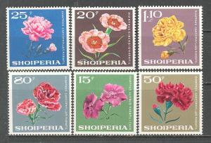 ALBANIA Sc# 1118 - 1123 MNH FVF Set6 Flowers