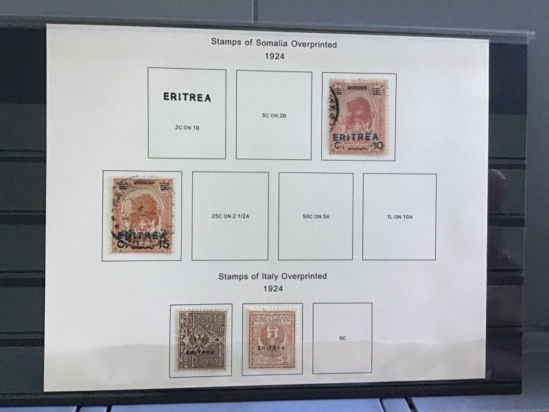 Italian Eritrea 1924   mounted mint and used stamps R30142