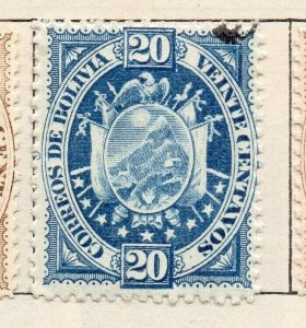 Bolivia 1894 Early Issue Fine Used 20c. NW-255849