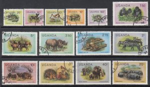 Uganda 279-292 Animals CTO NH VF