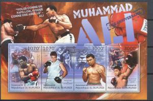 BURUNDI 2012 SHEET bur12109a ALI BOXE BOXING SPORTS