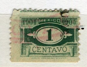 MEXICO; 1900s early classic Revenue Fiscal issue used 1c. value