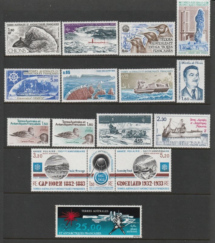 French Antarctic a small MNH lot
