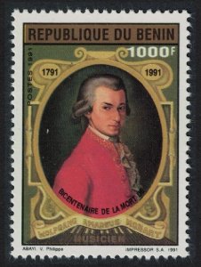 Benin Wolfgang Amadeus Mozart composer 1991 MNH SG#1156 MI#509