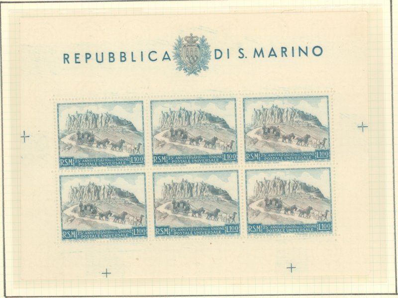 San Marino #304a  Souvenir Sheet