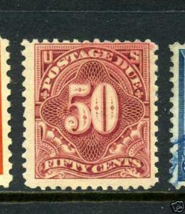 Scott #J37a Postage Due Mint Stamp with Weiss Cert (Stock #J37-3)