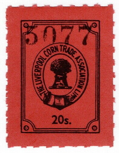 (I.B) Liverpool Corn Trade Association : Fee Stamp 20/-