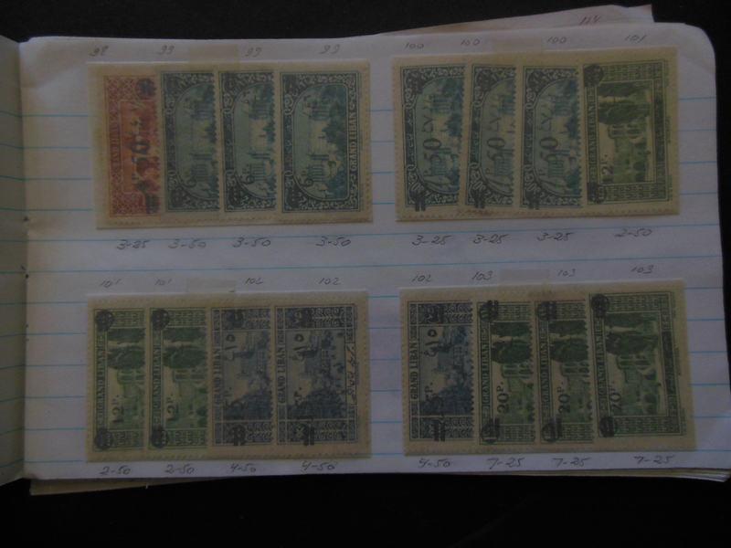 EDW1949SELL : LEBANON Misc group of Mint & Used on pages. Full of many Better.