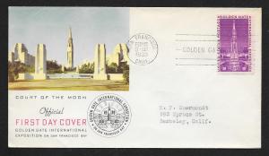 UNITED STATES FDC 3¢ Golden Gate Exposition 1939 Cacheted